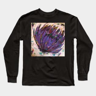 Purple Flower Long Sleeve T-Shirt